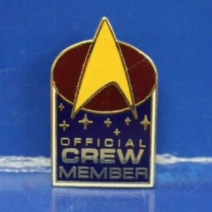 Vintage Star Trek - Offical Crew Member - Lapel Pin NEW  - Picture 1 of 2