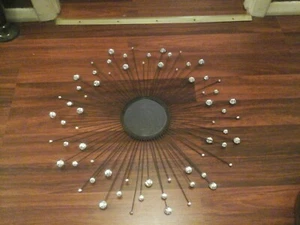 Wall Mirror Diamondville Modern & Contemporary Rhinestone Style Accent Mirror  - Picture 1 of 6