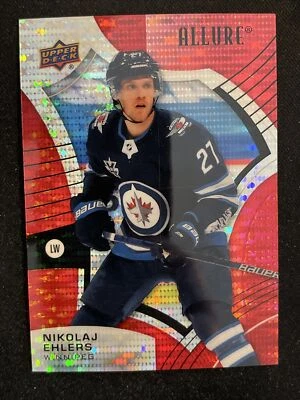 21-22 UD Allure Hockey Red Rainbow Parallel 91 Nikolaj Ehlers - Image 1 of 2