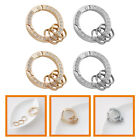 4 Pcs Creative Keychain Pendant Set Fob Accessories for Women Crystal