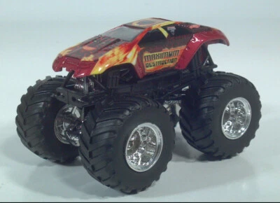 Camión Monster Jam Hot Wheels Maximum Destruction modelo a escala color rojo raro Foto 1 de 4