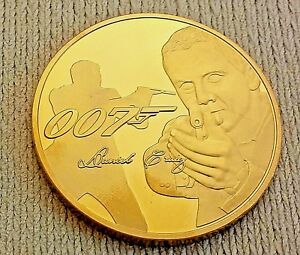 007 James Bond Gold Coin Naked Lady Spy Woman Films Finger No Time to Die Spy UK