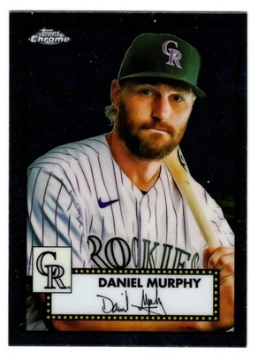 2021 Topps Chrome P.A. Baseball #461 Daniel Murphy FRETE ILIMITADO POR US$ 4,00 - Imagem 1 de 2