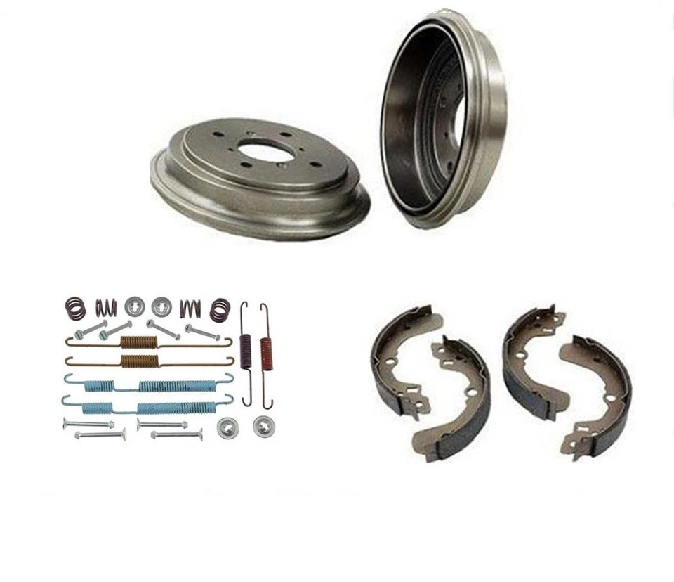 Tambores de freno traseros y resortes para Hyundai Elantra y Tiburon 1997-2001 Foto 1 de 4