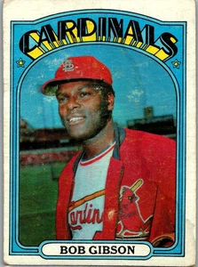 Bob Gibson 1972 Topps #130 buen estado - Imagen 1 de 2