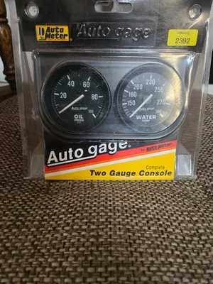 Auto meter gage 2392 will read water temp. and oil pressure. Brand new !! - Image 1 of 3