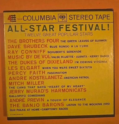 Reel-Reel Tape  Various Artist - ALL-STAR FESTIVAL! / Dave Brubeck / Les Elgart - Image 1 of 4