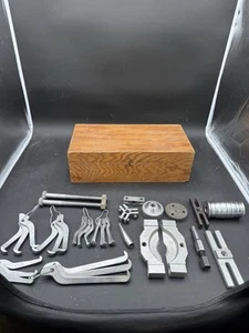VTG Proto Tools Puller Set Most Never Used. W/ Wood Box & Extras - Bild 1 von 12