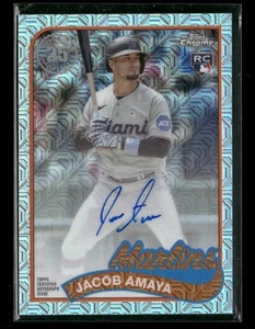 2024 Topps Jacob Amaya 1989 béisbol 35 aniversario cromo automático - Imagen 1 de 2