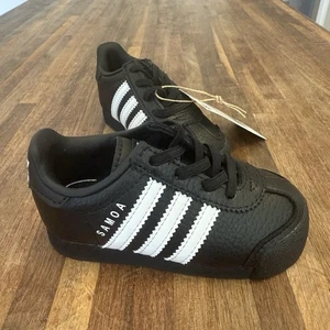 Adidas Samoa I Sneaker Toddler Size 6K Core Black White Original Shoe NEW IN BOX - Picture 1 of 6