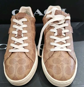 Coach Lowline Luxe Low Top Sneakers Tan UK 5 B RRP £250 - Picture 1 of 6