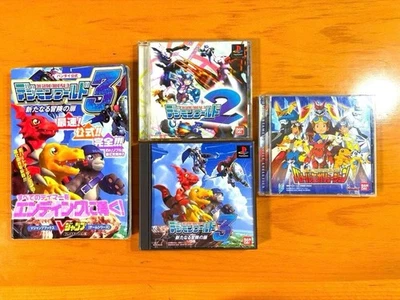 PlayStation Game Software Set Digimon Tamers Battle Revolution Digimon World etc - Image 1 of 2
