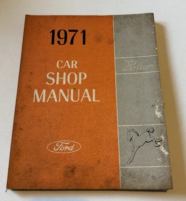 Ford Pinto 1971 manual de servicio de taller de autos Foto 1 de 4