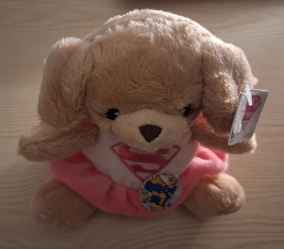 Peluche Gund Yvette Supergirl 5,5 pulgadas rosa cachorro ver video reproducciones tema Superman Foto 1 de 4