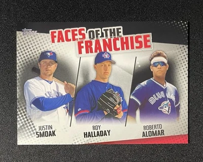 2019 Topps Faces of the Franchise Black Roberto Alomar Roy Halladay Smoak /299 - Image 1 of 2