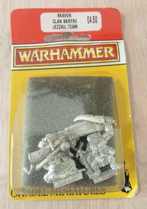 Warhammer 90's Skaven Clan Skryre Jezzail Team Miniatures NIB Still Sealed 1993 - Picture 1 of 10