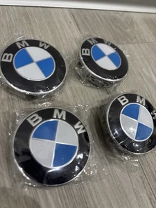 Juego de 4 tapas de llantas de aleación central B, M W para modelos G NUEVO Y PRECINTADO - Imagen 1 de 5