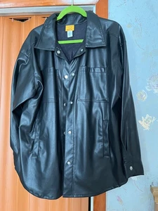 Ruby RD faux leather oversized jacket women s- XL - Picture 1 of 6