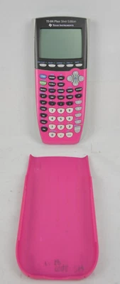 Texas Instruments TI-84 Plus C Silver Edition Pink Calculator With Cover - Image 1 of 4