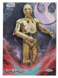 C-3PO Star Wars Topps Chrome 2025 Costco Exclusive Card #CE-7 - Picture 1 of 2