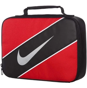NIKE Insulated Lunch Tote Bag w/ Handle University Red Black 10” X 7.5” X 3” - Picture 1 of 7