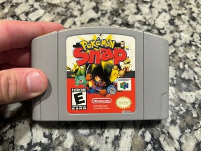 Pokemon Snap (Nintendo 64, 1999) N64 cartucho solamente - probado y funcionando con pegatinas Foto 1 de 3