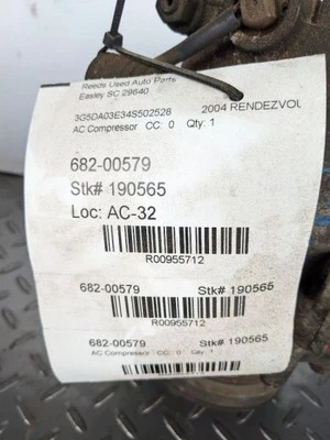 AC Compressor Fits 01-05 AZTEK 955712 - Image 1 of 4