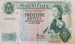 Maurice - Adm. Britannique - 1967 - Elisabeth II - 25 Rs - /B+ - Picture 1 of 1