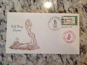 Navy FDC First Day Cover: 1961 USS Canberra CAG 2 Baltimore Boston Class Cruiser - Picture 1 of 4