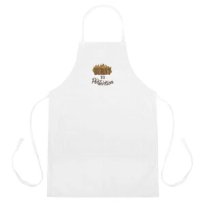 Burnt To Perfection Embroidered Apron - Picture 1 of 3
