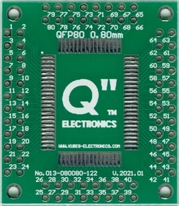 QFP80, MQFP80, PQFP80 0.80mm op 2 x IDC2x12, 2 x IDC2x8 [NL] - Picture 1 of 1
