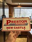 1980er Jahre Preston Motors Nummernschild Neu Castle Indiana Nummernschild Etikett Kunststoff