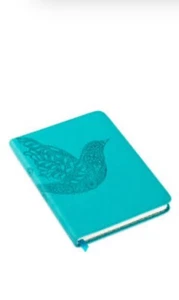 NIP Hallmark 160 Page Bird Journal Turquoise , Vegan Leather! - Picture 1 of 5