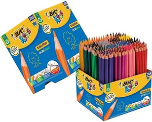Lápices para colorear BIC Kids Evolution ECOlutions, colores surtidos, 1 paquete de 288 - Imagen 1 de 6