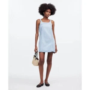 Madewell Womens Denim Mini Dress Size 00 Cottagecore Vacation Cruise Resort Wear - Picture 1 of 8