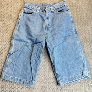Faded Glory Light Blue Denim Carpenter Jean Shorts Boys Young Men 18R Vintage - Picture 1 of 12