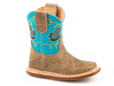 Botas de Vaquero Roper Kyle Niños Infantes Cuero Tostado Bebés Foto 1 de 2