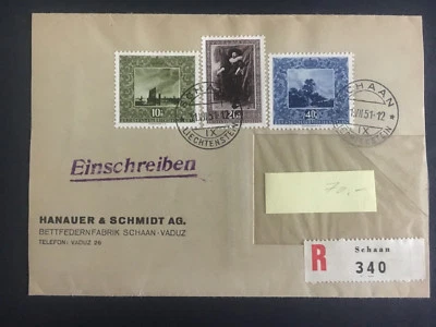 1951 Schaan Lichtenstein обложка для Langenthal # B19-B21 полный комплект зарегистрированный - Изображение 1 из 2