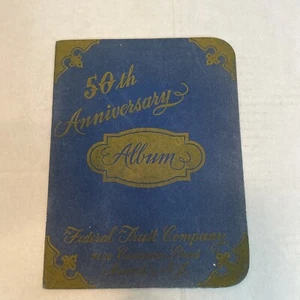 antique 50th anniversary album federal trust co.1901. 24-30 Commerce St Newark - Picture 1 of 12