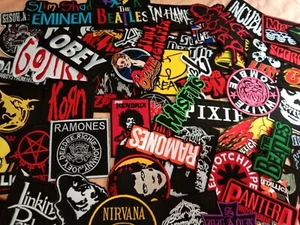 30 Pcs. Random Wholesale Music Punk Rock Reggae Hip Hop Band for gift jeans - Picture 1 of 4