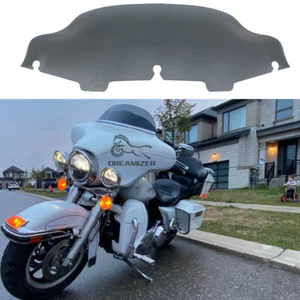 For Harley Davidson ultra limited Batwing Black 6" Wave Windshield Windscreen - Foto 1 di 11