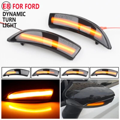 Luces LED de señal de giro indicador de espejo dinámico para Ford Fiesta MK6 2008-2017 Foto 1 de 4