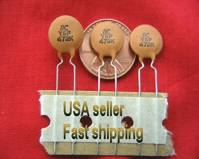 12 piezas - .0047uf (4700pf, 0.0047uf) 500v 10% condensadores cerámicos radiales Foto 1 de 2