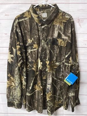 Columbia Camo Shirt Protector Mesh BDU Shirt MENS 2XL NEW FAST SHIPPING - Image 1 of 4