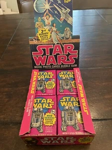 (1) ¡Paquete de cera sellado 1977 Star Wars Topps tercera serie con tarjeta épica de Vader!¡! - Imagen 1 de 7