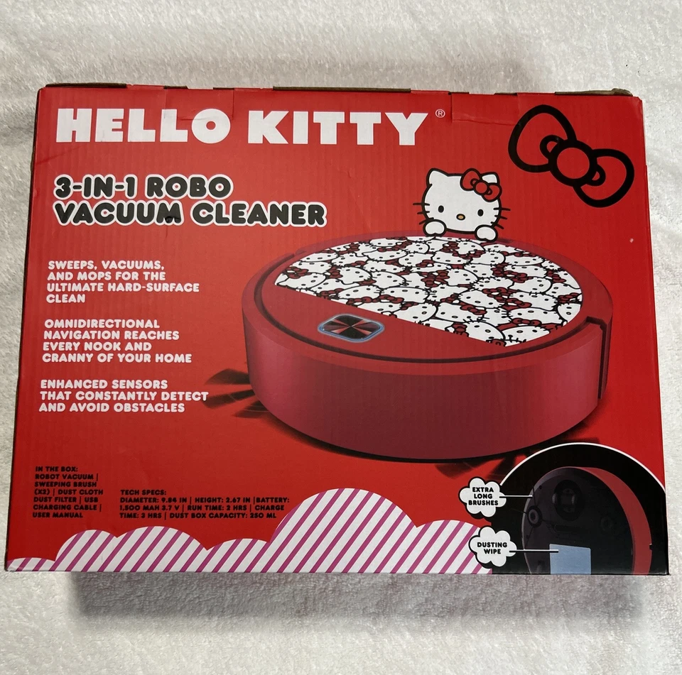 Sanrio Hello Kitty 3-in-1 Robot Vacuum Cleaner (RED)