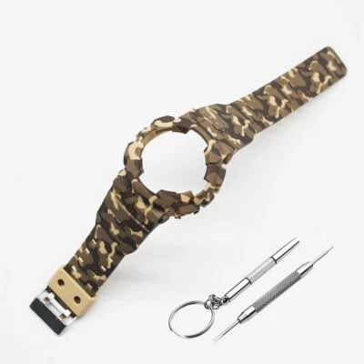 Correa de reloj de silicona 2 en 1 y carcasa de bisel para Casio GA-110 GA-100 GD110 GD100/120 Foto 1 de 4