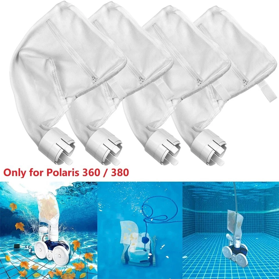 4 Pack Pool Cleaner Bags All Purpose Filter Bag Replacement for Polaris 360 380 - Image 1 of 4