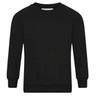 black crew neck jumper school