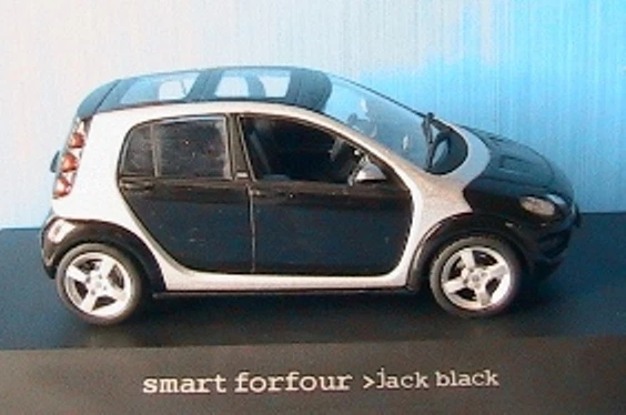 Smart Forfour 2003 Jack Black Silver Schuco 1/43 Nero Argento Die Cast - Immagine 1 di 1